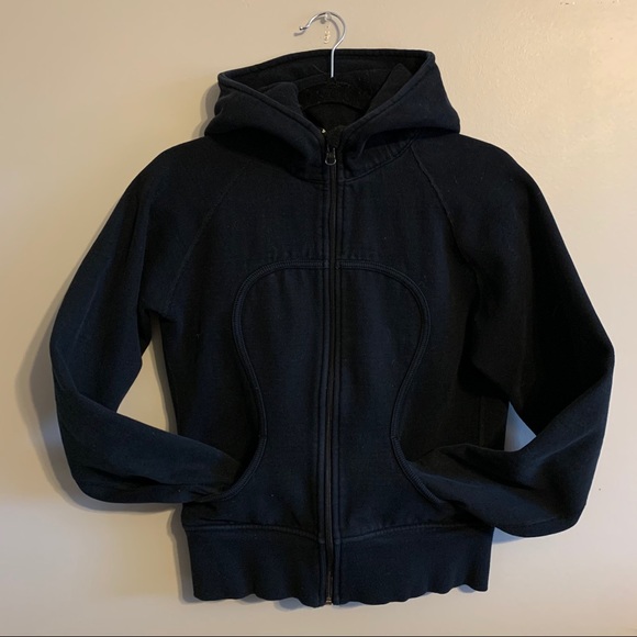 Lululemon pure black scuba hoodie